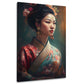 Asiatische Frau Kimono Porträt Eleganz Wandbild
