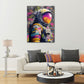 Astronaut Pop Art Street Art Profil Neonfarben Weltraum Wandbild