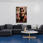 Audrey mit Sonnenbrille und Perlenkette Street Art Wandbild