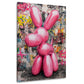 Ballonhund Pop Art pink Skulptur modern Wandbild