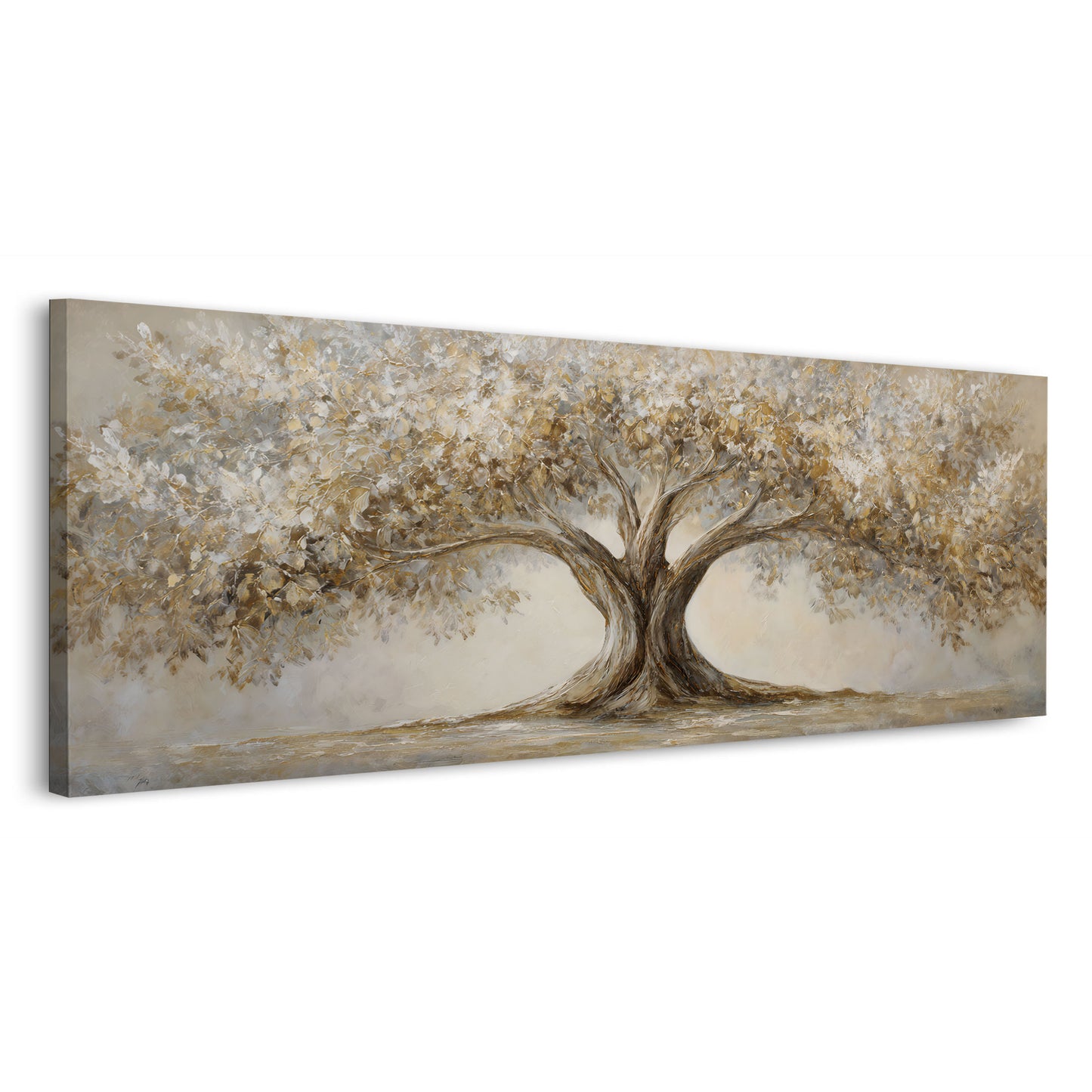 Baum Landschaft goldene Blätter Natur Wandbild
