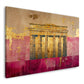 Berlin Gold abstrakt und modern als Kunstwerk Wandbild