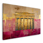 Berlin Gold abstrakt und modern als Kunstwerk Wandbild