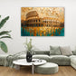 Berlin Wahrzeichen Gold abstrakt und expressiv Wandbild