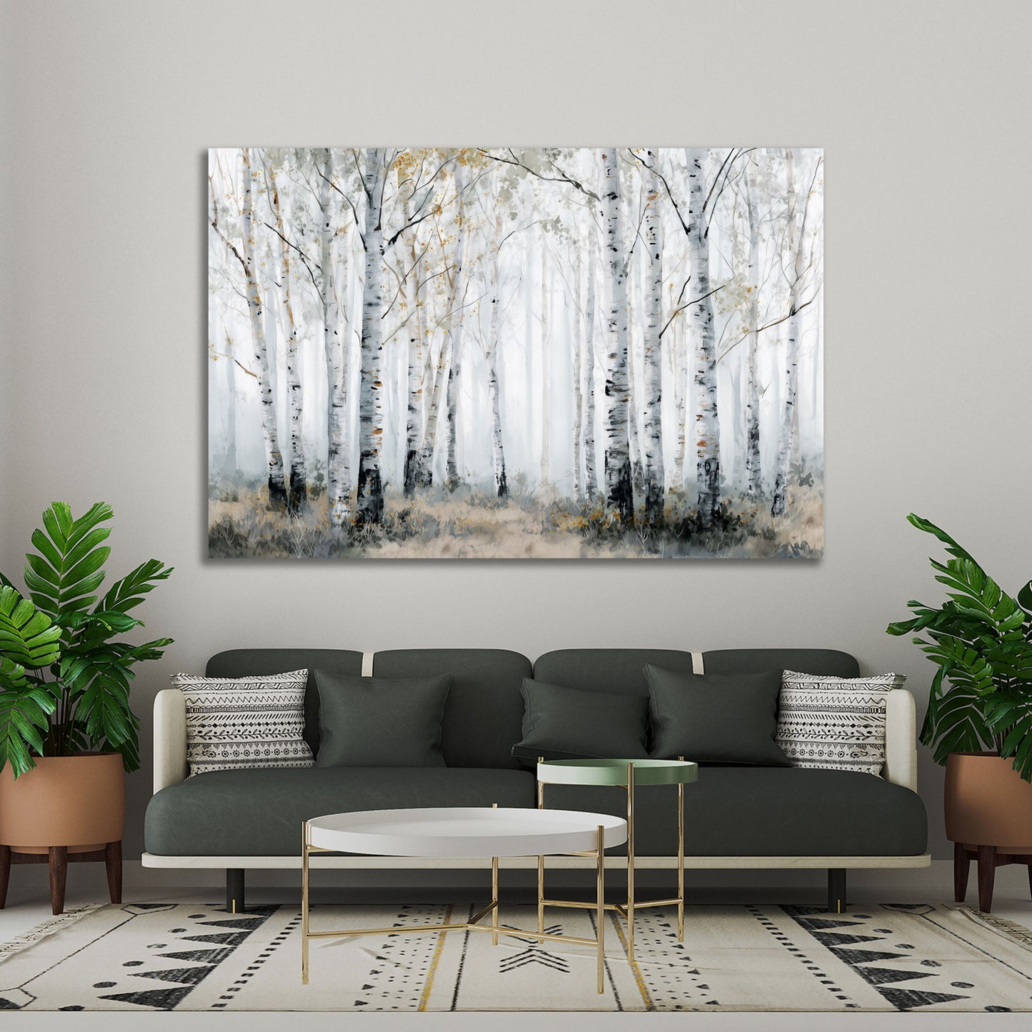 Birkenwald Landschaft ruhige Natur Wandbild