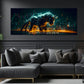 Börsen Bulle Trading Chart Motivation Business Neon Wandbild