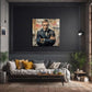 Bond Mission mit Graffiti Schriftzügen Street Art Wandbild