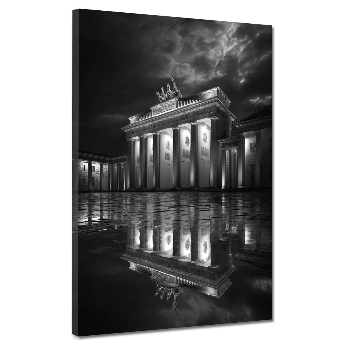 Brandenburger Tor Berlin schwarz-weiß – Wandbild