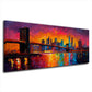 Brooklyn Bridge bei Sonnenuntergang Panorama Wandbild