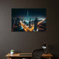 Burj Khalifa Dubai beleuchtete Skyline der Stadt Wandbild