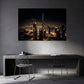 Burj Khalifa Dubai Nachtlichter der Skyline Panorama Wandbild