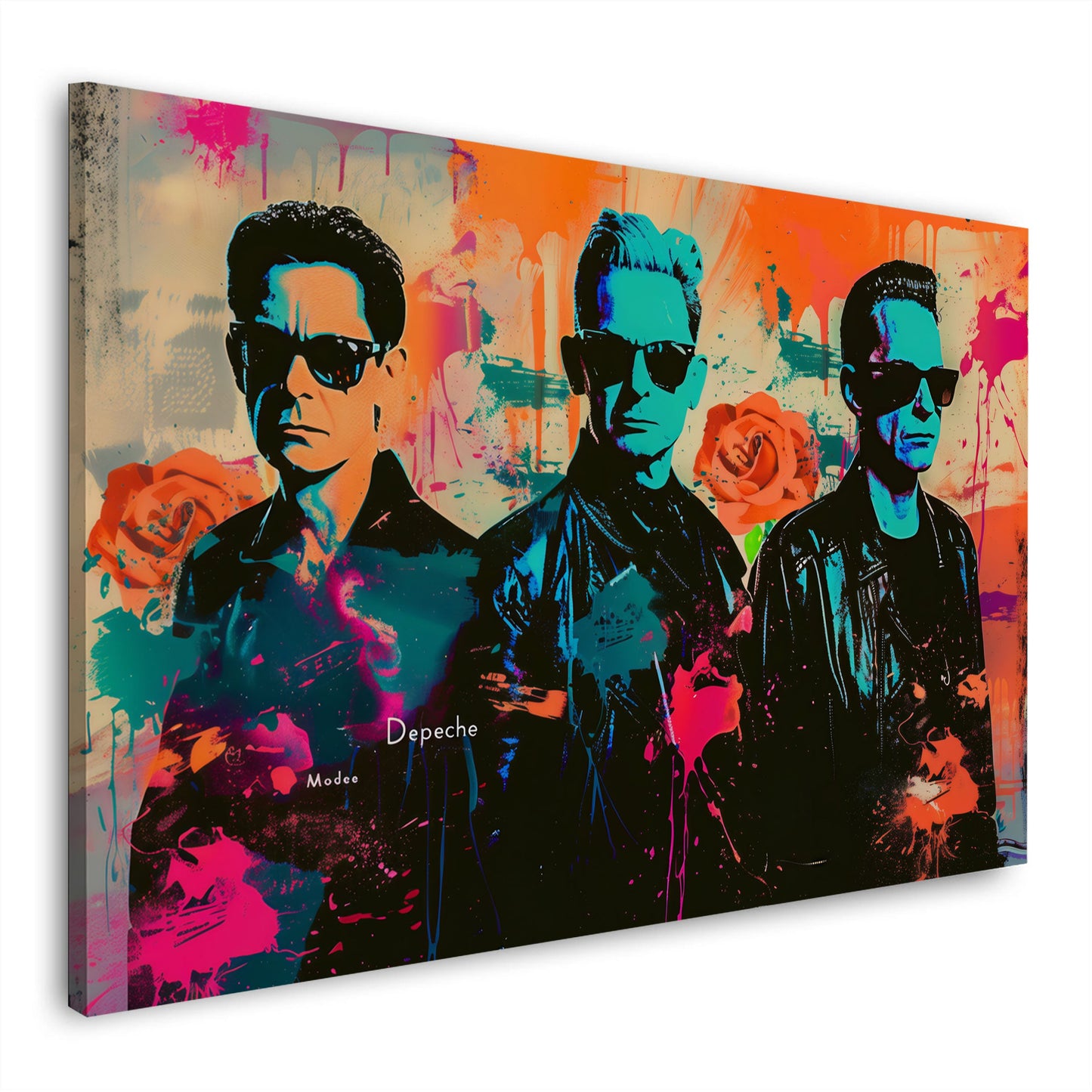 Depeche Mode Pop Art Männer Porträt modernes Wandbild