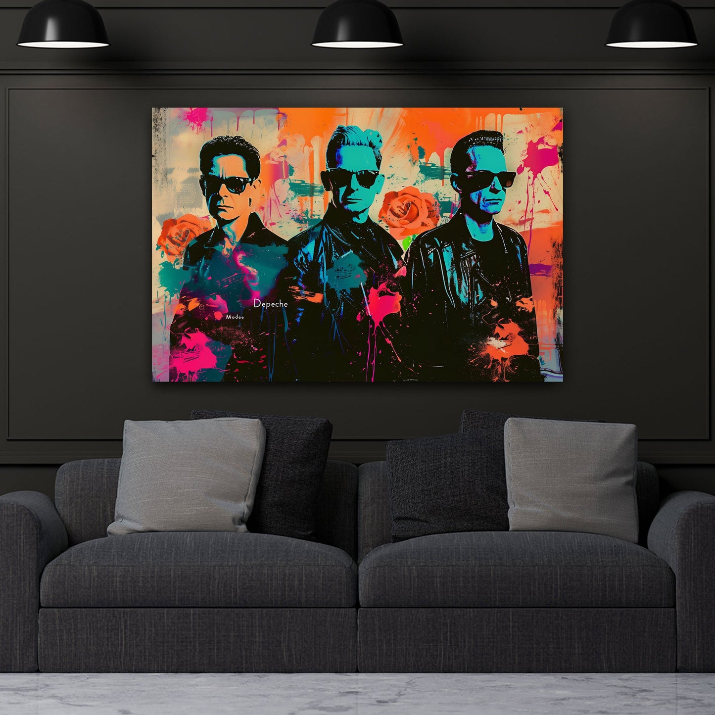 Depeche Mode Pop Art Männer Porträt modernes Wandbild