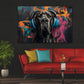 Deutsche Dogge Graffiti Wandbild im Raum
