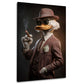 Duck im Luxus mit Anzug und Geld Business Erfolg Wandbild