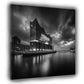Elbphilharmonie Hamburg schwarz weiß Wahrzeichen Wandbild