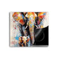 Elefant mit Baby Pop Art Herdabdeckplatte Induktionsschutz für Ceranfeld & Küche Deko