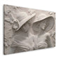 Elegante Frauen mit Hüten Schmetterlinge Relief Wandbild