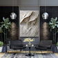 Elegante Frauen Skulptur mit Hüten Schmetterlinge Relief Wandbild