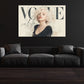 Elegante Marilyn Porträt Ikone Wandbild