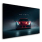Ferrari No Limits rot frontal im dramatischen Licht Wandbild
