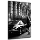 Fotografie Oldtimer Frau stilvoll schwarz weiß Wandbild
