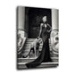 Frau Abendkleid schwarz weiß Treppe Löwin Eleganz Luxus Wandbild
