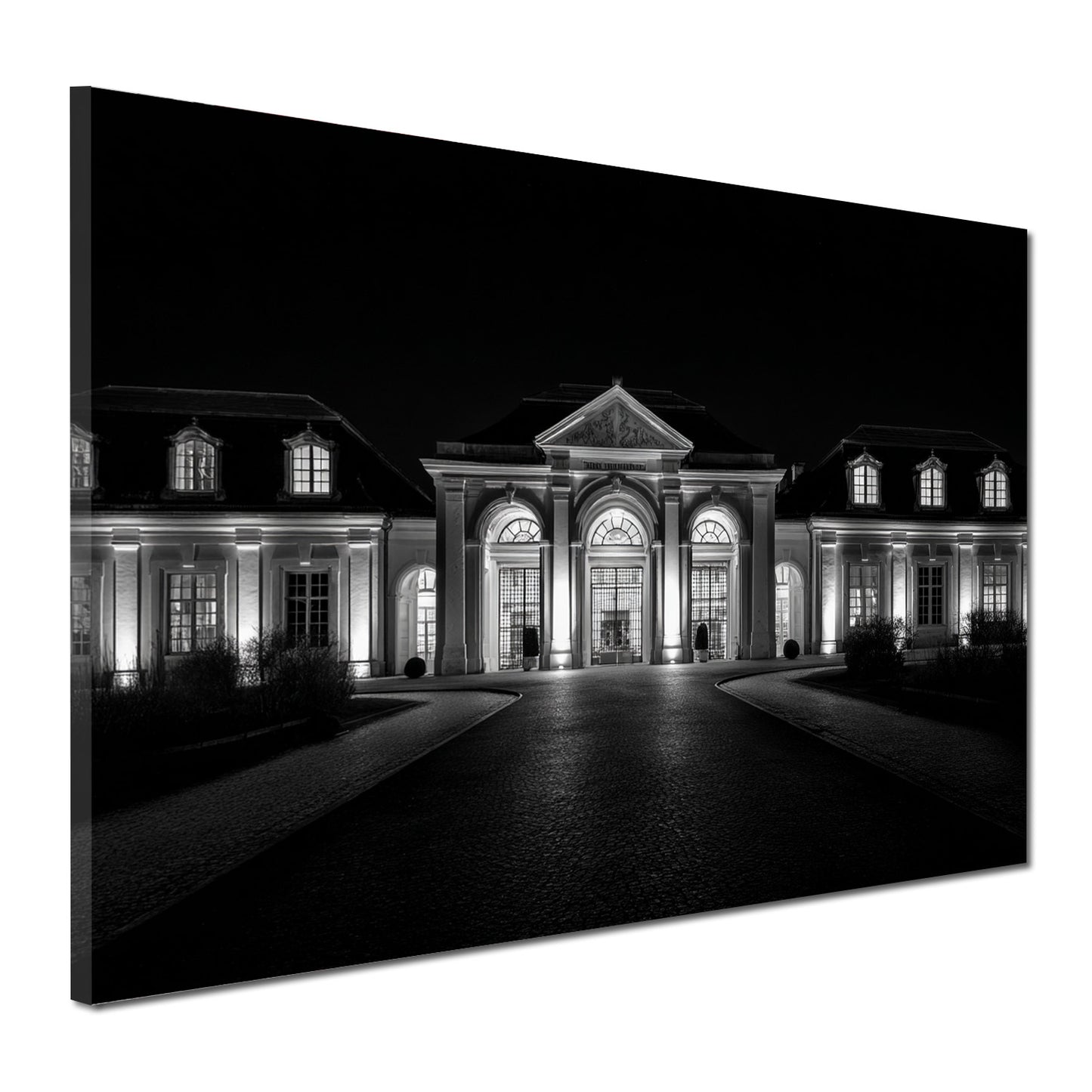 Galerie Herrenhausen Hannover schwarz weiß Architektur Wandbild