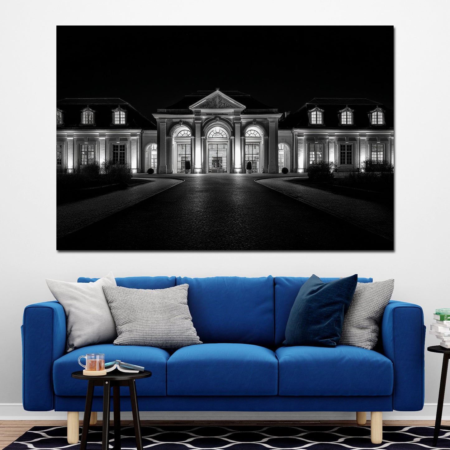 Galerie Herrenhausen Hannover schwarz weiß Architektur Wandbild