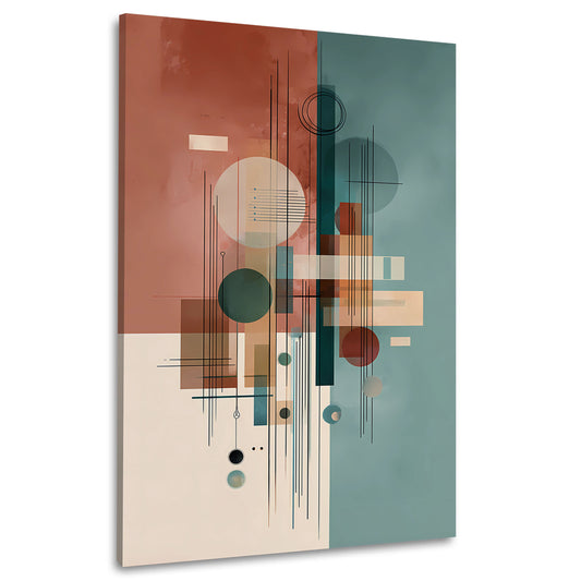Geometrische Formen Abstrakte Kunst Wandbild