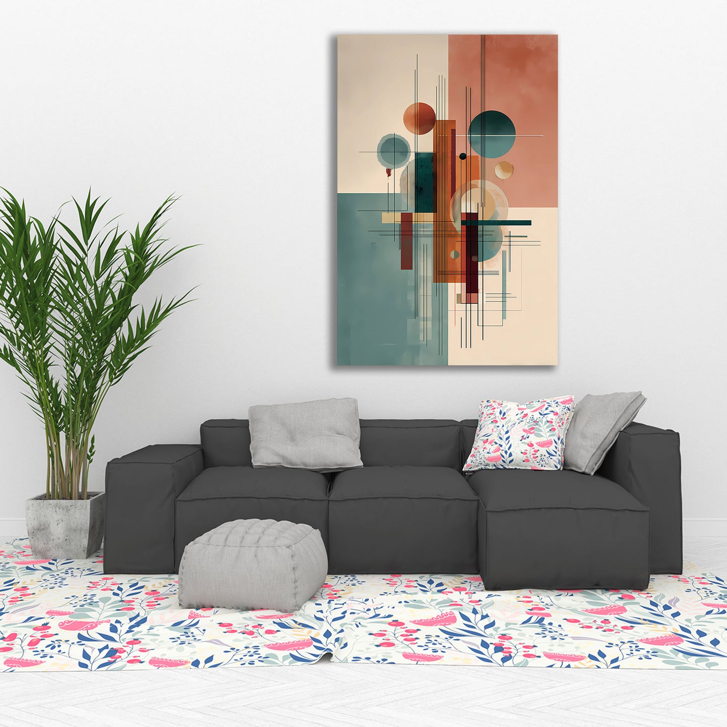 Geometrische Formen Abstrakte Kunst Wandbild