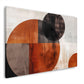 Geometrische Kreise in Orange & Braun – Wandbild