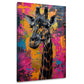 Giraffe Nahaufnahme im Aquarell-Stil Wandbild