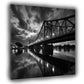 Glienicker Brücke Potsdam schwarz weiß Wandbild