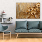 Goldene Blueten als Acrylglasbild