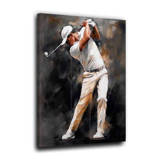 Golfspieler Schwung Sport abstrakt dunkler Hintergrund Wandbild