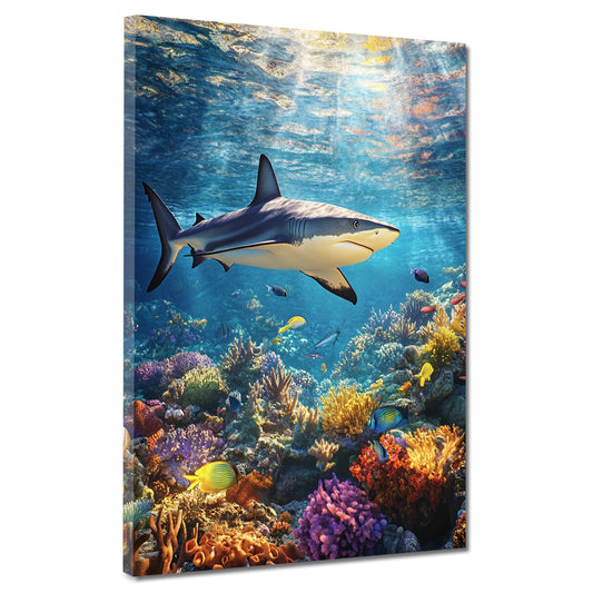 Hai Korallenriff Unterwasser Ozean Wandbild