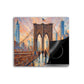 Abstrakt Brücke New York Vinyl Herdabdeckplatte Induktionsschutz für Ceranfeld & Küche Deko