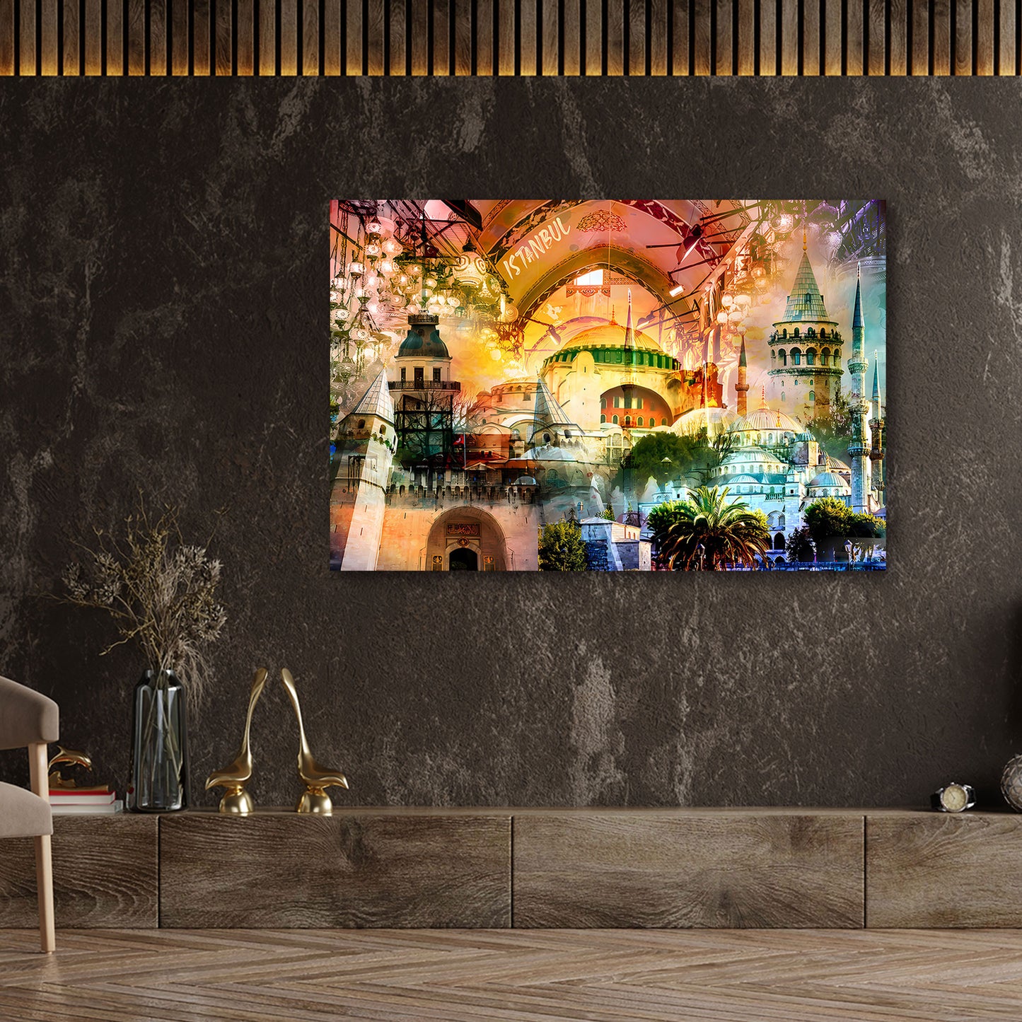 Istanbul Ayasofya Moschee Basar Architektur Wandbild