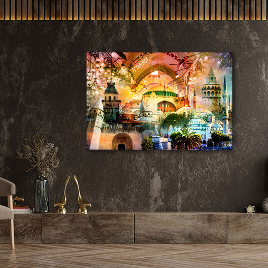 Istanbul Ayasofya Moschee Basar Architektur Wandbild