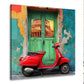Italien Vintage Vespa Kolosseum Rom Straßenmotiv Wandbild