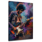 Hendrix bunt und urban in kräftigen Tönen Wandbild