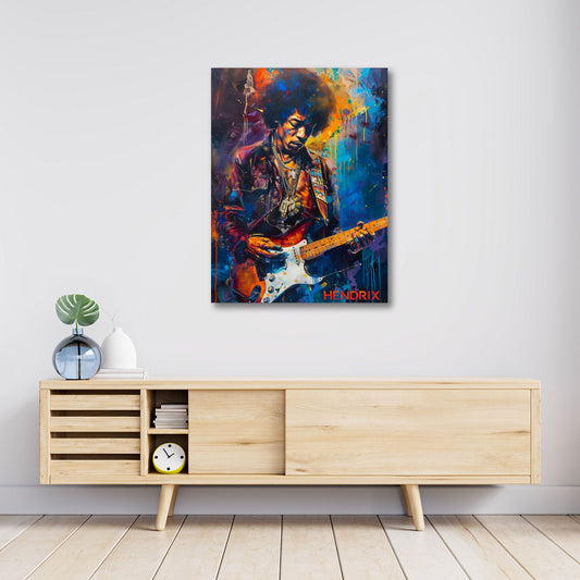 Hendrix farbenfroh und expressiv Wandbild