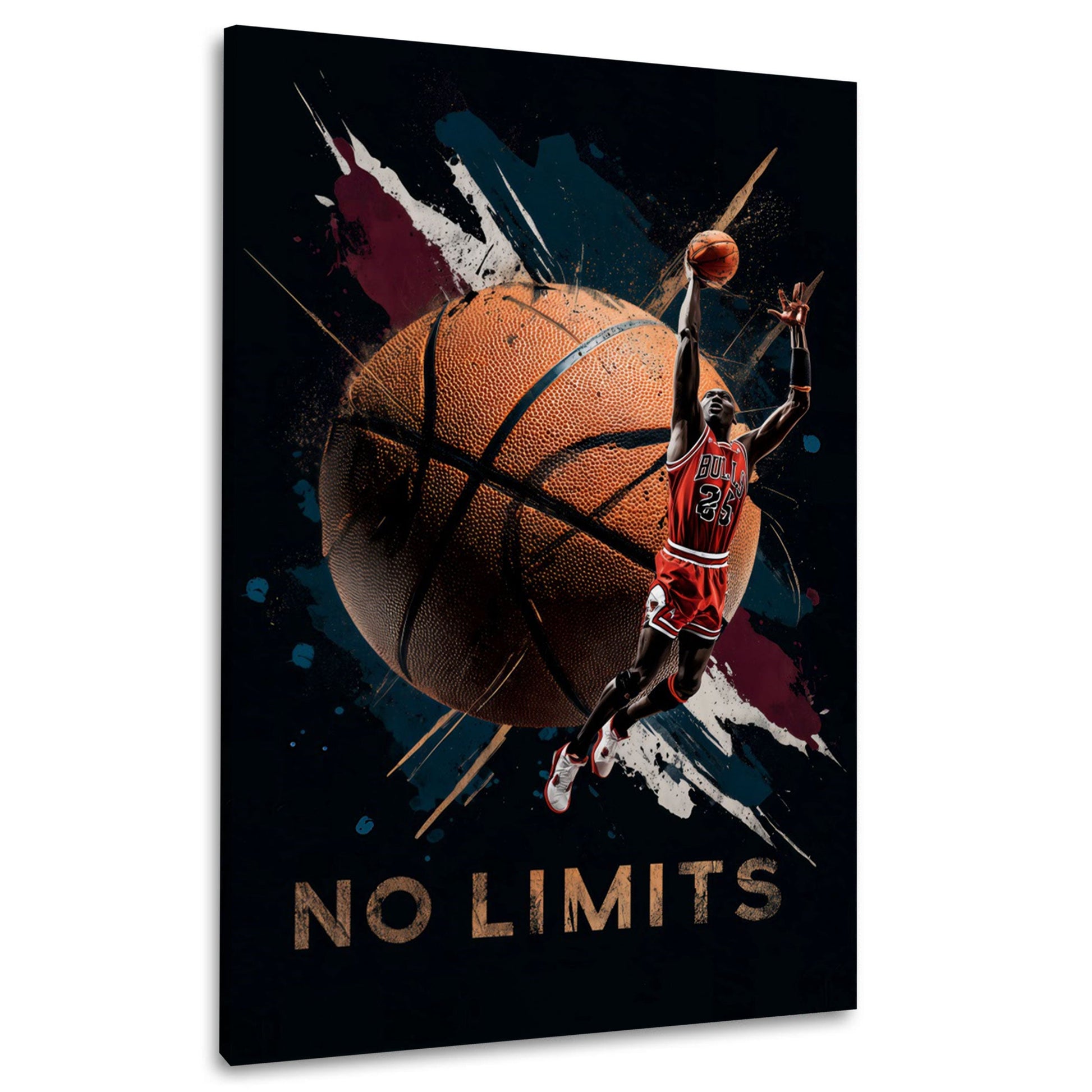 Jordan No Limits Basketball spektakulärer Dunking Wandbild