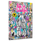 Kinder Kuss Life is Beautiful Street Art Graffiti Wandbild