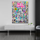 Kinder Kuss Life is Beautiful Wandbild im Wohnzimmer