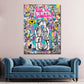 Kinder Kuss Life is Beautiful Wandbild an der Wand im Raum