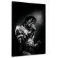 King of Pop live mit Lichtkegel in Schwarz-Weiß Wandbild