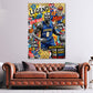 Kobe Nummer 8 als Basketball Legende Pop Art Wandbild