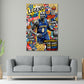 Kobe Nummer 8 als Basketball Legende Pop Art Wandbild